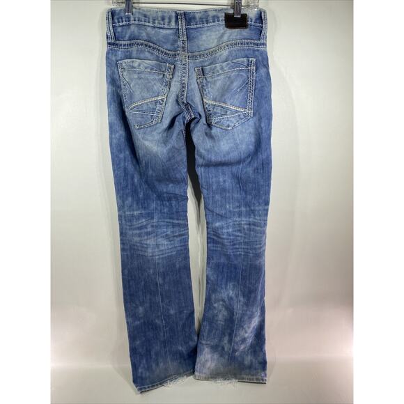 BKE Carter Distressed Faded Denim Jeans Tag Says 29 Long Men’s 32x32 Actual Size - Picture 2 of 11